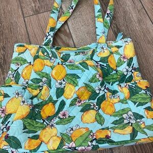 Vera Bradley Vibrant Lemon Print Tote Bag